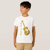 T-shirt Guitare d'or (Devant entier)