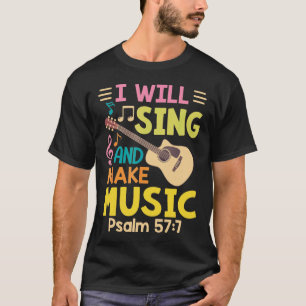 T-shirt Guitare - Église chrétienne Chanteur Guitare Jesu