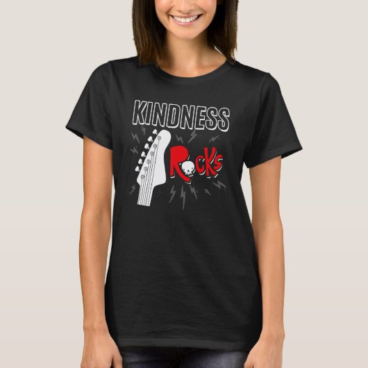 T-shirt Guitare électrique Kindness Rocks (Devant)