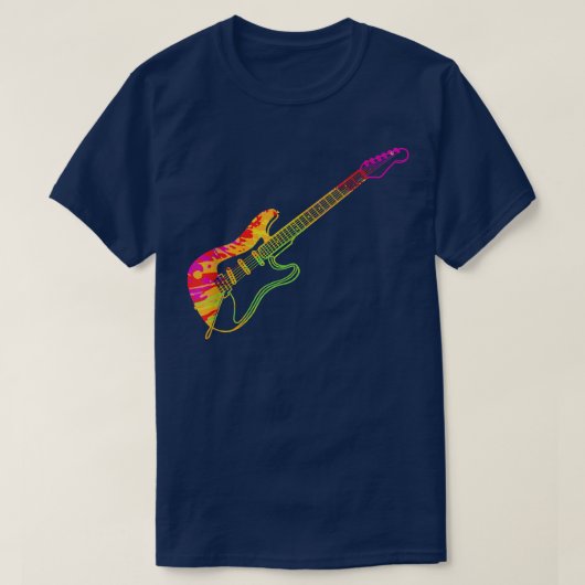 T-shirt Guitare électrique style Vintage (Design devant)