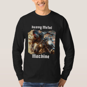 T-shirt Guitare en métal moderne cool