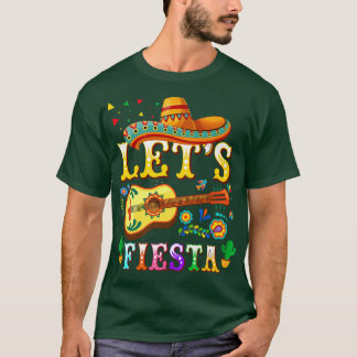 T-shirt Guitare Fiesta Meican Cinco De Mayo Guitare