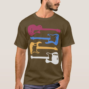 T-shirt Guitare Giitar Chemise Lover Guitare Papa Chemise
