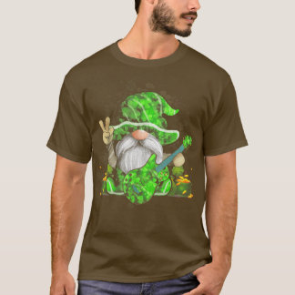 T-shirt Guitare Gnomes Green Shamrock Patricks Day