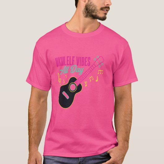 T-shirt Guitare guitariste Ukelele (Devant)
