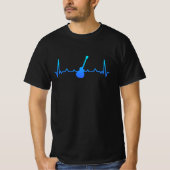 T-shirt Guitare Heartbeat Musique et Guitariste Cadeau Pap (Devant)