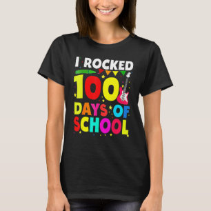 T-shirt Guitare I Rocked 100 Days Of School 100th Day Musi