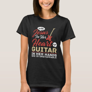 T-shirt Guitare Leçon Guitariste Débutant Instrument de mu