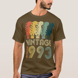 T-shirt Guitare Lover 29 ans Cadeaux Vintage 1993 Limite