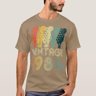 T-shirt Guitare Lover 38 ans Cadeaux Vintage 1984 Limite