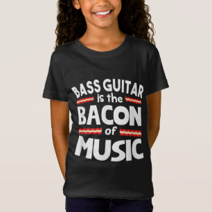 T-Shirt Guitare Lover Basse Guitare Est Bacon De Musique