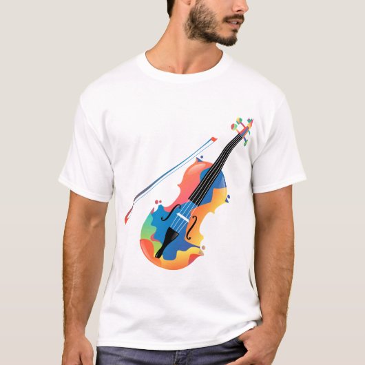 T-shirt Guitare musicale (Devant)