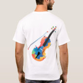 T-shirt Guitare musicale (Dos)