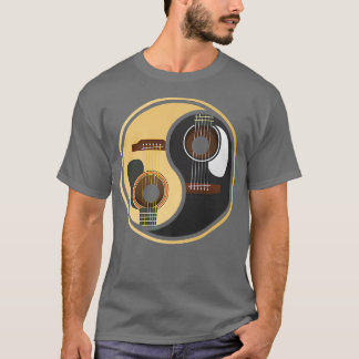 T-shirt Guitare Musique Lover Guitare Yin Yang510