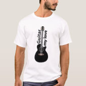 T-shirt Guitare My Love Guitar (Devant)