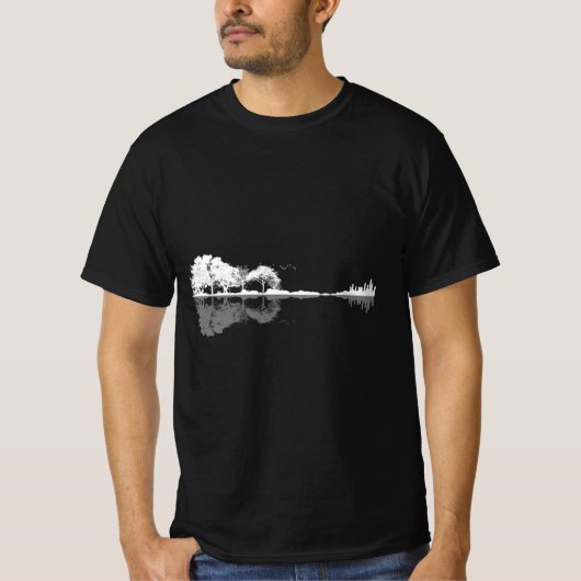 T-shirt Guitare naturelle (Devant)