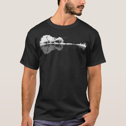 T-shirt Guitare naturelle (Devant)