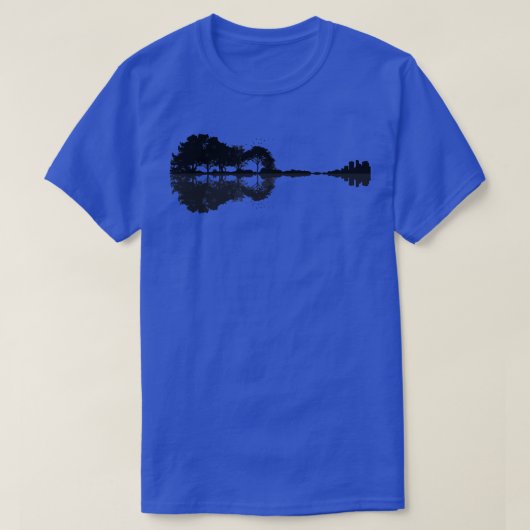 T-shirt Guitare naturelle Noir (Design devant)