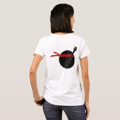 T-shirt Guitare Ninja T pour des filles (Dos entier)