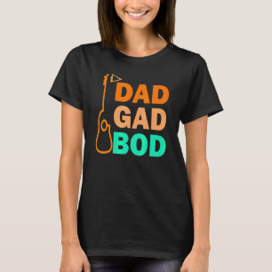 T-shirt Guitare Père Figure Papa Bod Day Dadgadbod Guitari