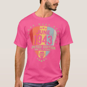 T-shirt Guitare PickLegends Sont Nés En Juin 1943 Guitare