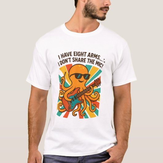 T-Shirt Guitare Pieuvre (Devant)