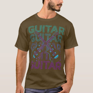 T-shirt Guitare Player Guitariste Retro 1402