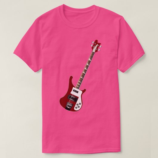 T-shirt Guitare Rickenbacker BASS (Design devant)