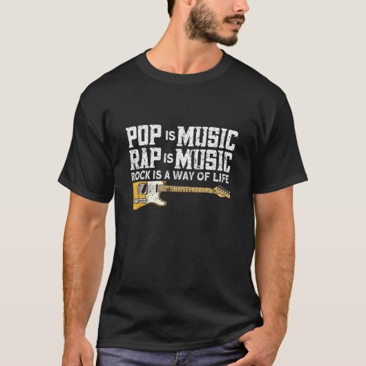 T-shirt Guitare Rock And Roll Electronic Rock (Devant)