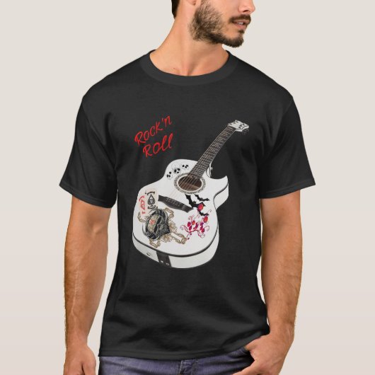 T-shirt Guitare Rock N Roll (Devant)