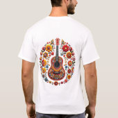 T-shirt Guitare scandinave : Art guitariste (Dos)