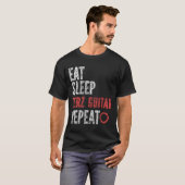 T-shirt Guitare Sleep Terz Répéter (Devant entier)