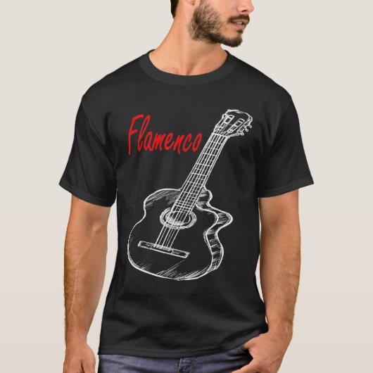 T-shirt Guitare Spanisch Flamenco (Devant)
