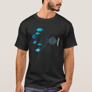 T-shirt Guitare String Acoustique Guitare Mens Guitare
