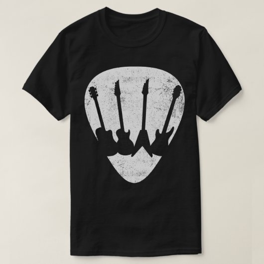 T-shirt Guitare Vintage (Design devant)