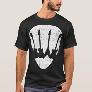 T-shirt Guitare Vintage