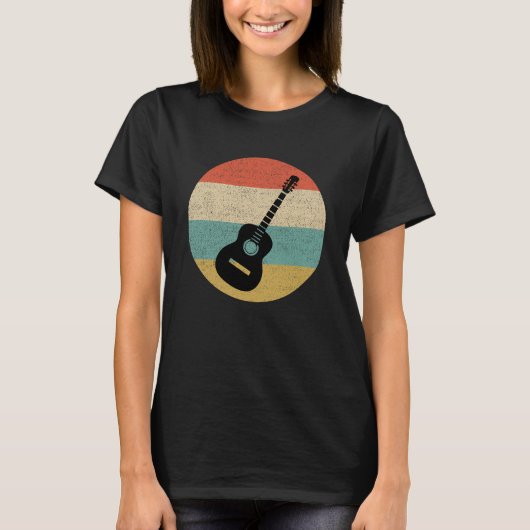 T-shirt Guitare vintage (Devant)