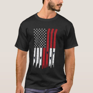 T-shirt Guitare vintage drapeau américain patriotique USA