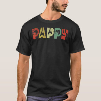 T-shirt Guitare vintage Hommes Musique Pappy Guitariste Pè