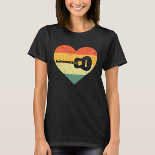 T-shirt Guitare vintage Rétro Pour Hommes Femmes 1