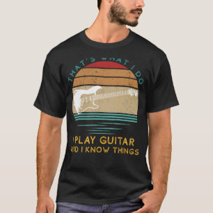 T-shirt Guitare Virtuoso : Cordes et Sagesse Witty Humor