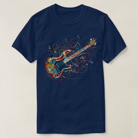 T-shirt Guitare Wild Bass (Design devant)