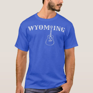 T-shirt Guitare Wyoming pour les amateurs de musique count