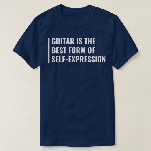 T-shirt GuitareForme d'auto-répression (Design devant)