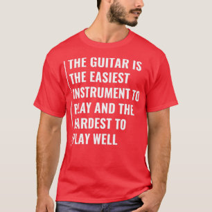 T-shirt GuitareIl est plus facile de jouer le plus dur pou