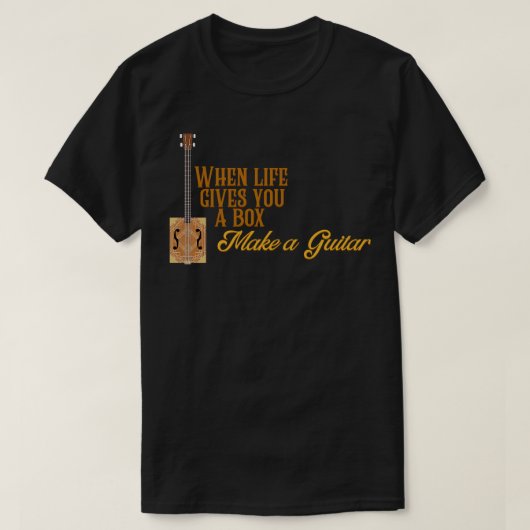 T-shirt Guitares Cigar Box (Design devant)