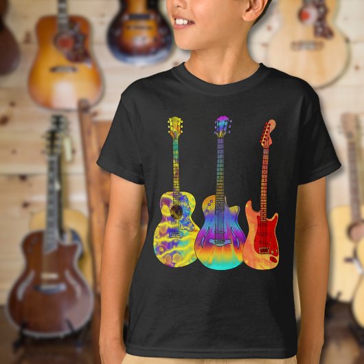 T-shirt Guitares Colorées