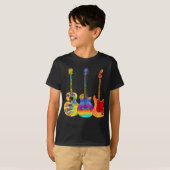 T-shirt Guitares Colorées (Devant entier)