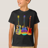 T-shirt Guitares Colorées (Devant)