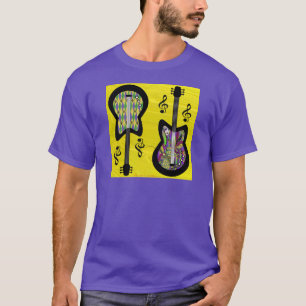 T-shirt Guitares colorées Mardi Gras